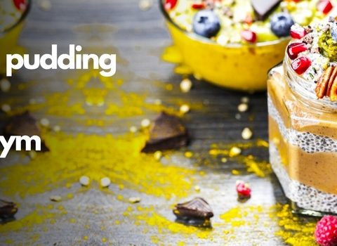 niebiański pudding z masłem migdałowym GO ON