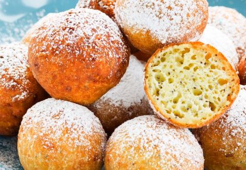 przepis na pączki serowo-kukrydziane